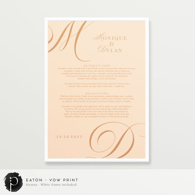 Eaton - Wedding Vow Keepsake