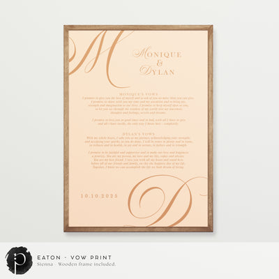 Eaton - Wedding Vow Keepsake