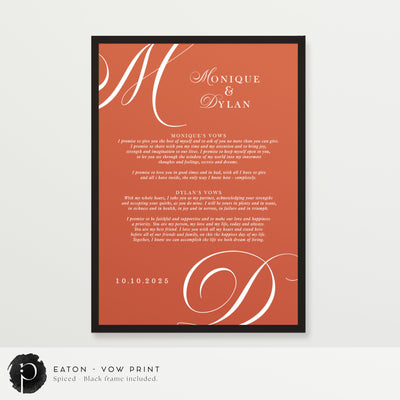 Eaton - Wedding Vow Keepsake