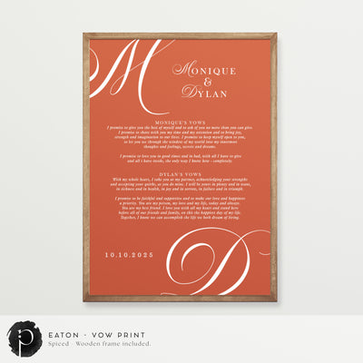 Eaton - Wedding Vow Keepsake