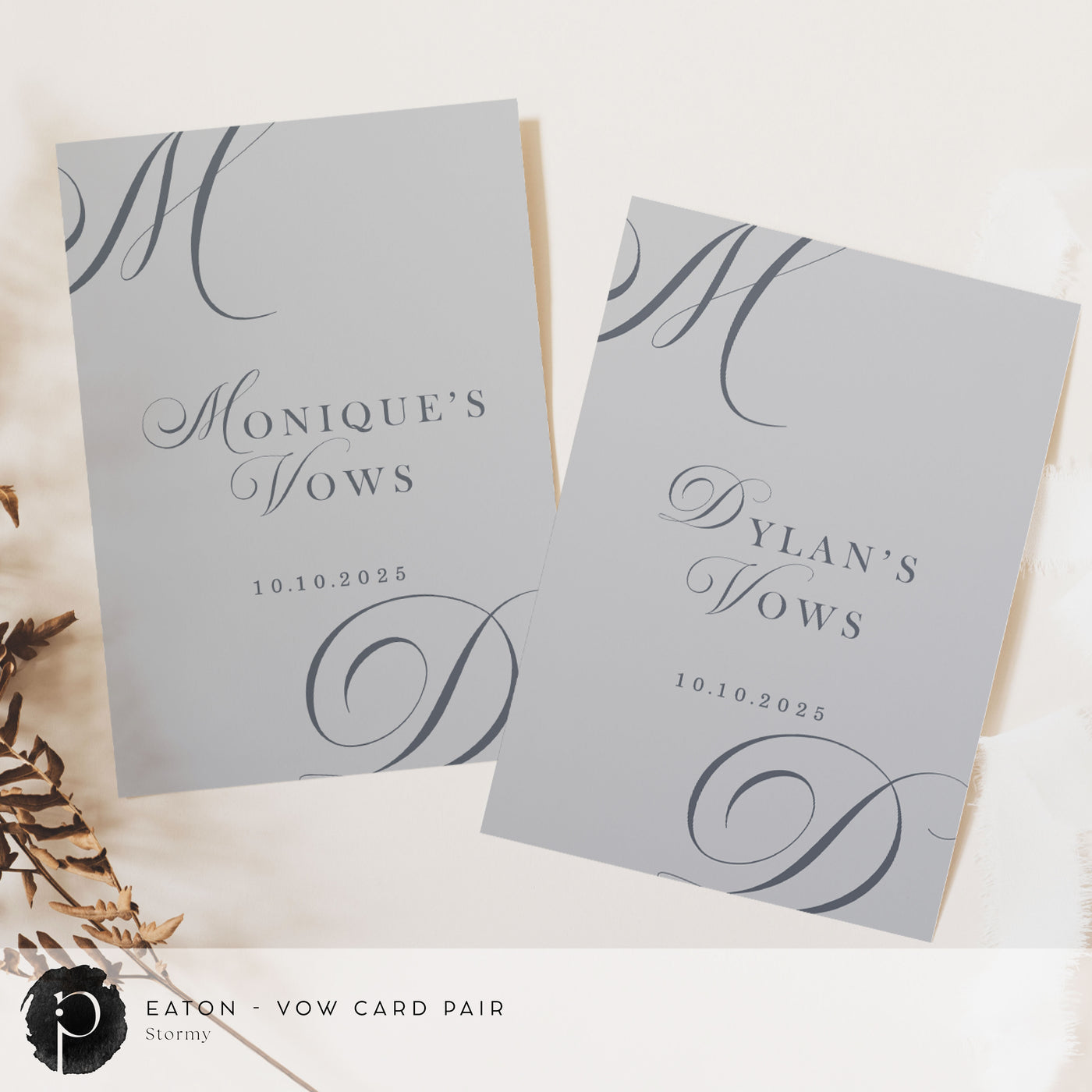 Eaton - Wedding Vow Card Set