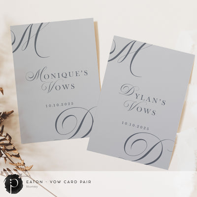 Eaton - Wedding Vow Card Set