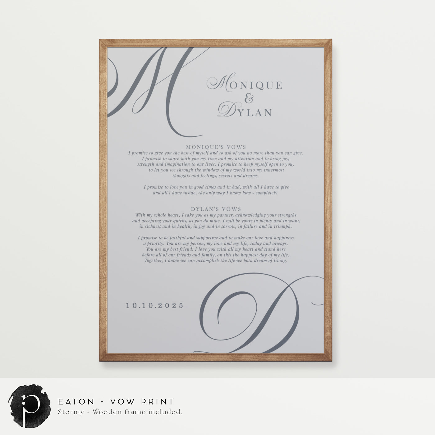Eaton - Wedding Vow Keepsake