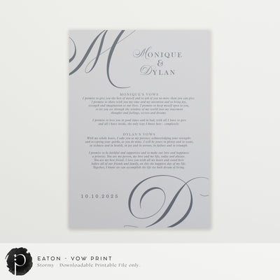 Eaton - Wedding Vow Keepsake