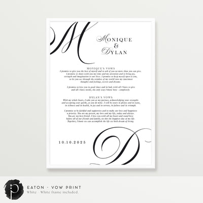 Eaton - Wedding Vow Keepsake