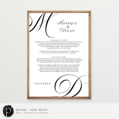 Eaton - Wedding Vow Keepsake