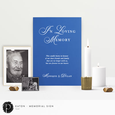 Eaton -  In Loving Memory Memorial Sign