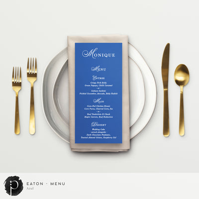 Eaton - Menu Card