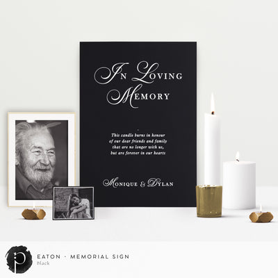 Eaton -  In Loving Memory Memorial Sign