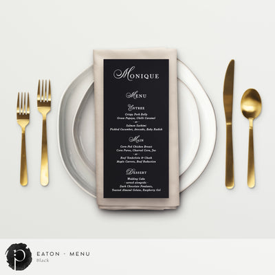 Eaton - Menu Card