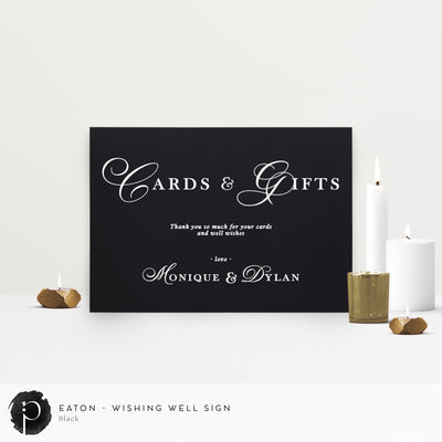 Eaton - Cards/Gifts/Presents/Wishing Well Table Sign