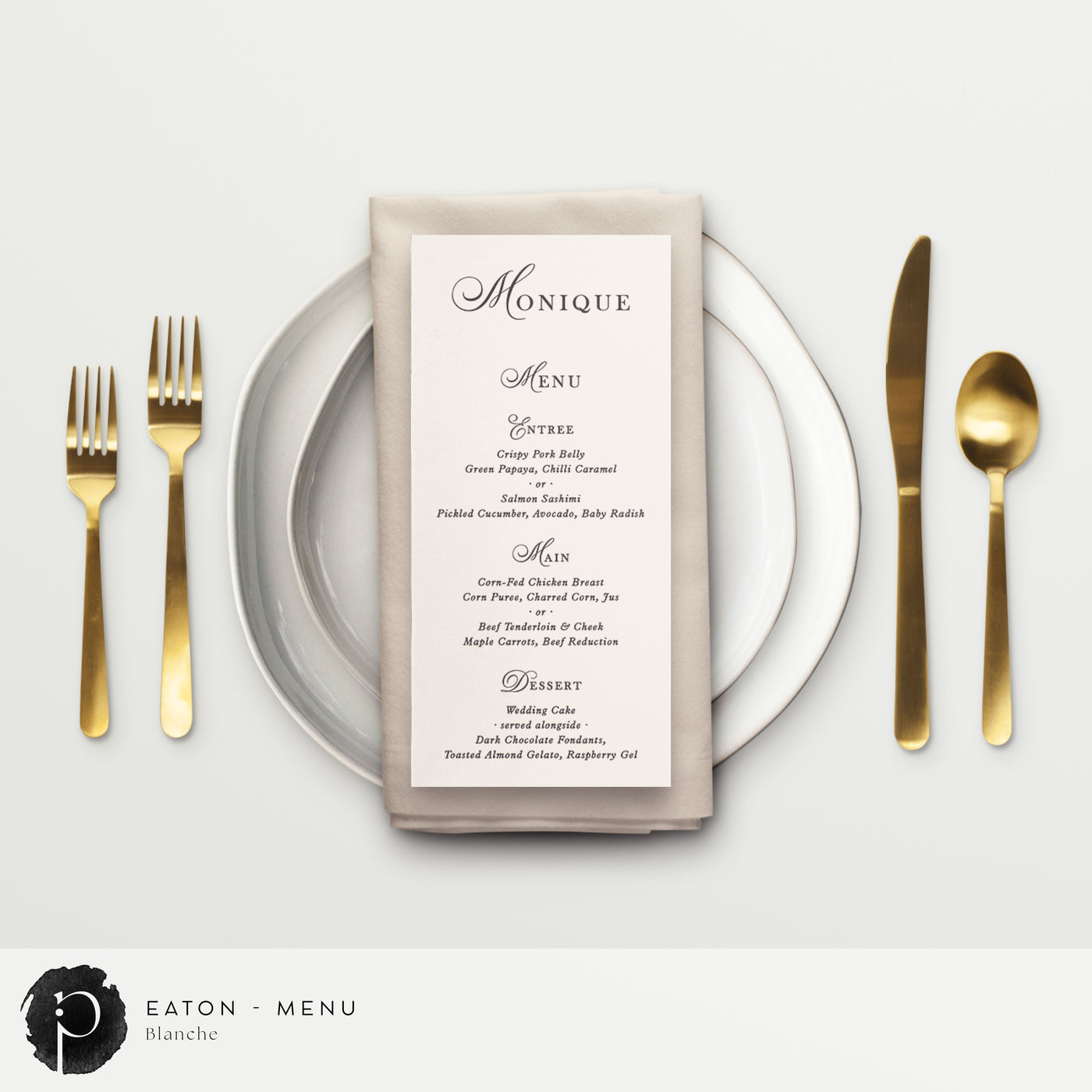 Eaton - Menu Card