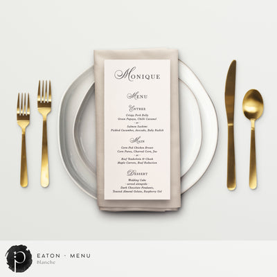 Eaton - Menu Card