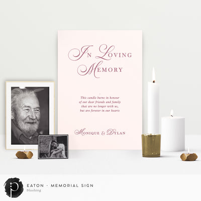 Eaton -  In Loving Memory Memorial Sign