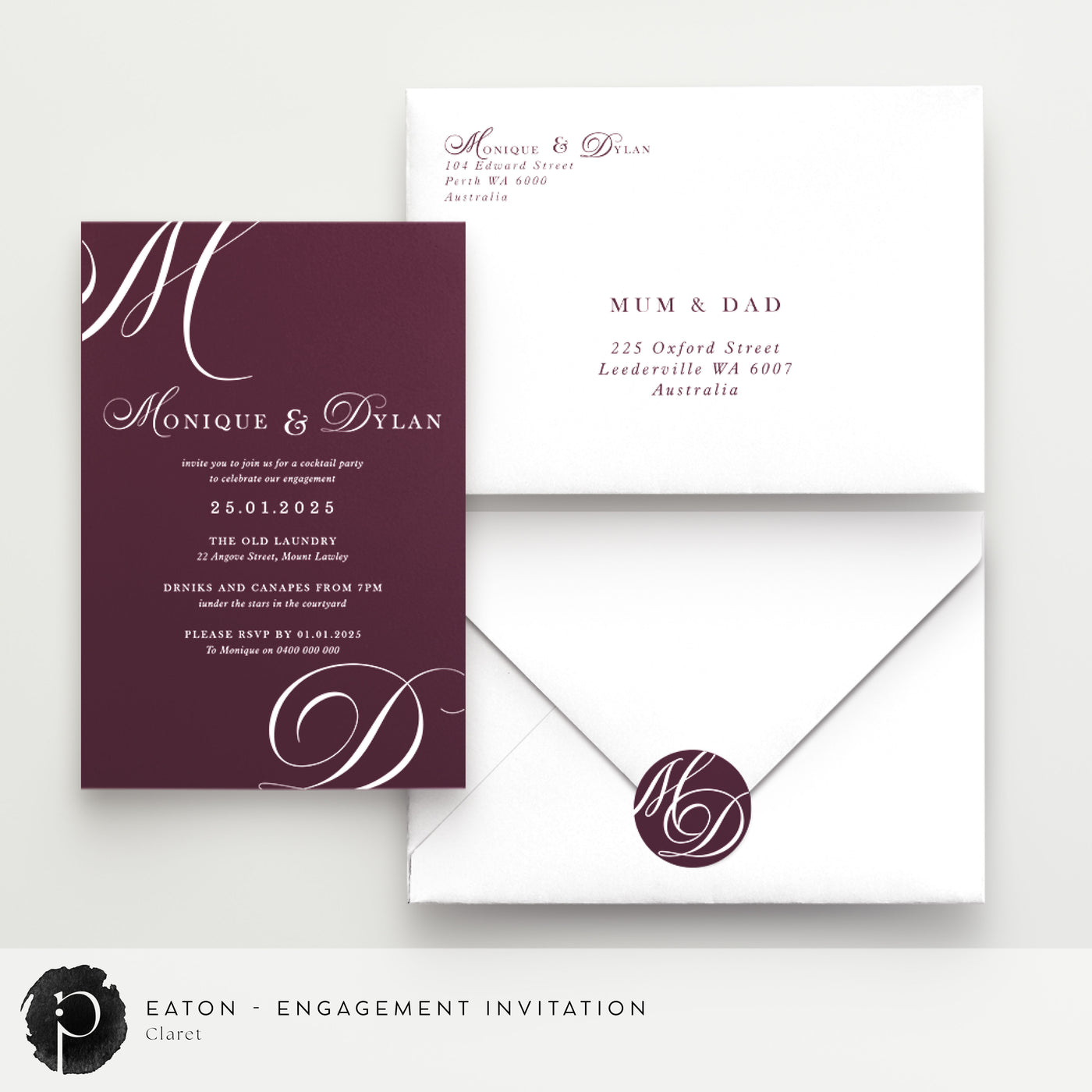 Eaton - Engagement Invitations