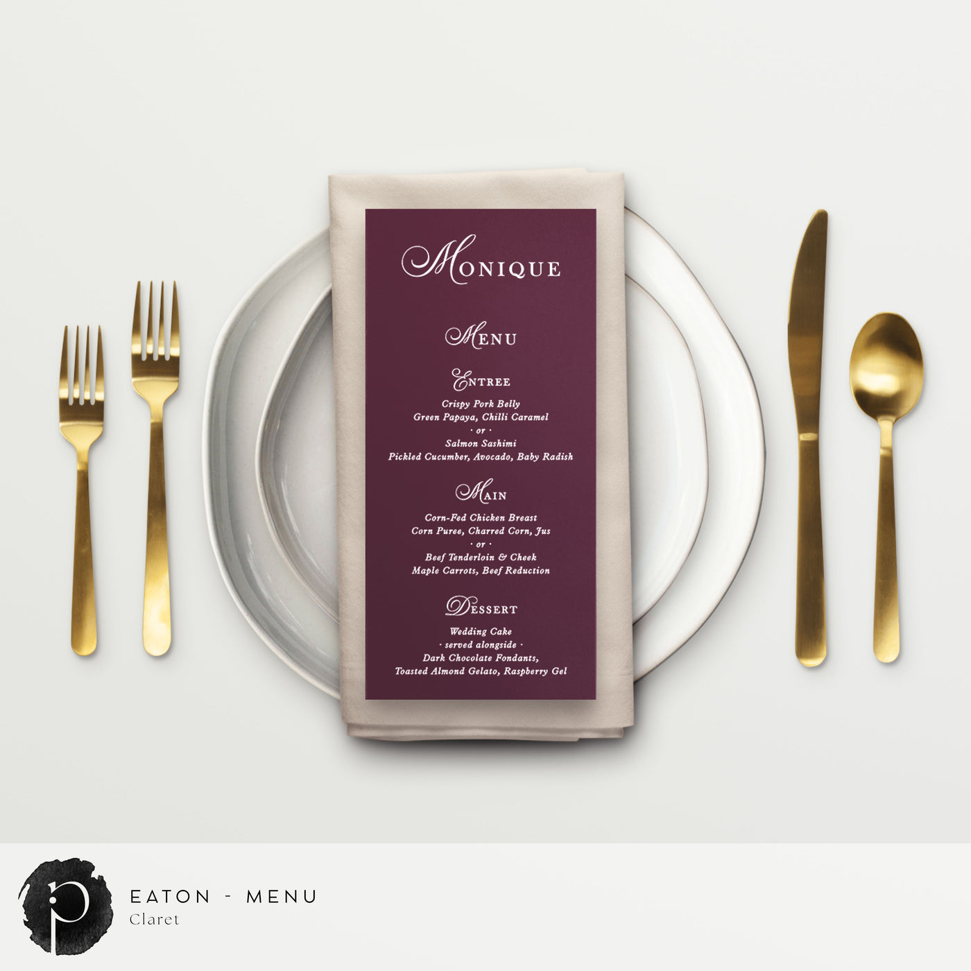 Eaton - Menu Card