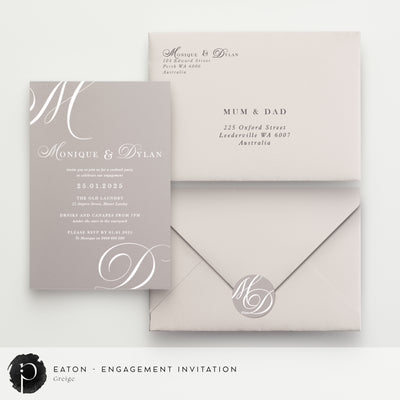 Eaton - Engagement Invitations