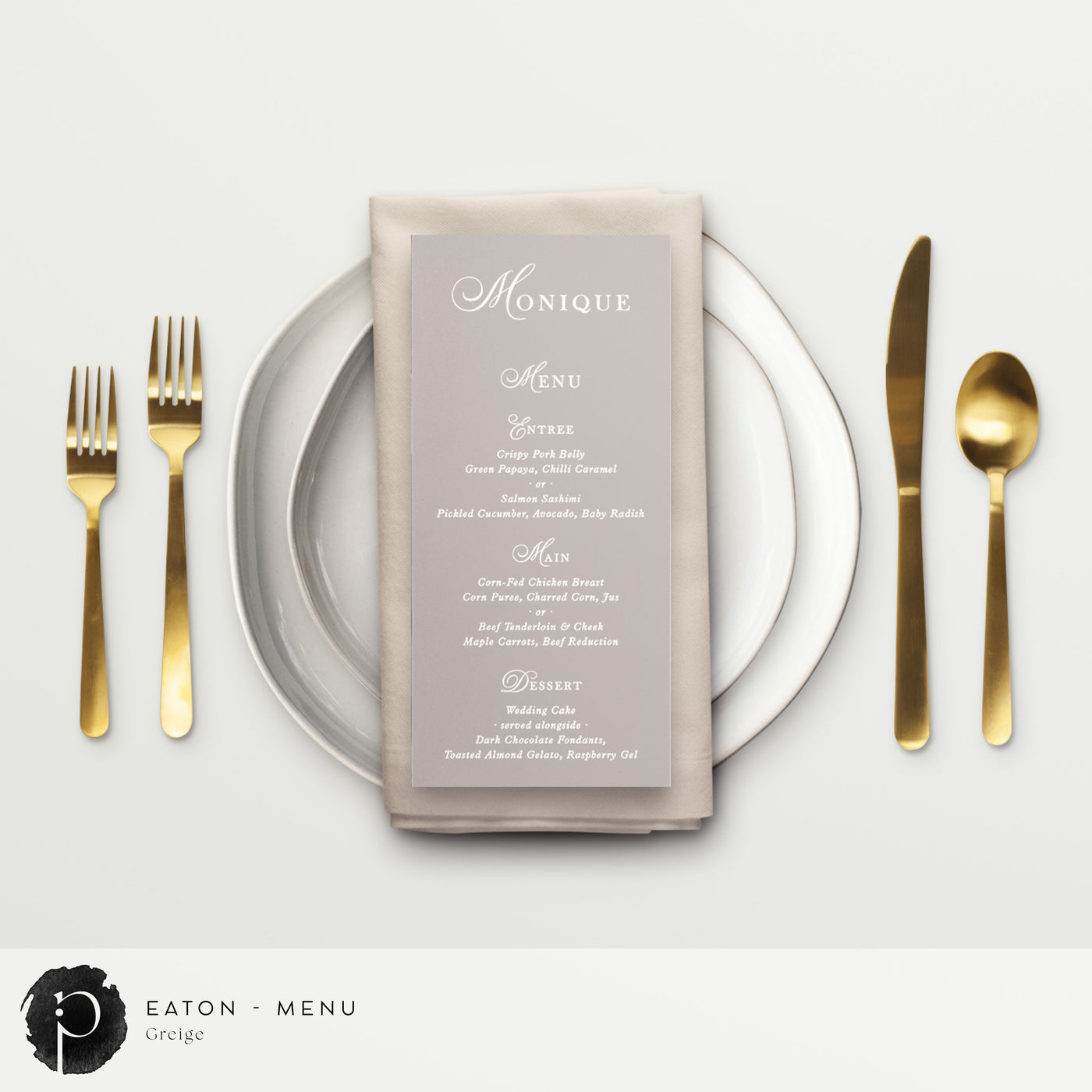 Eaton - Menu Card