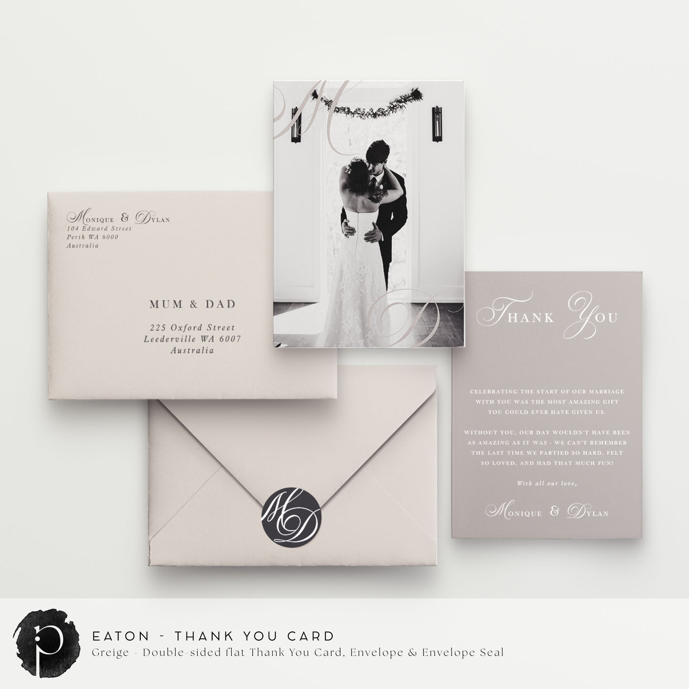 Eaton - Wedding Thank You Cards