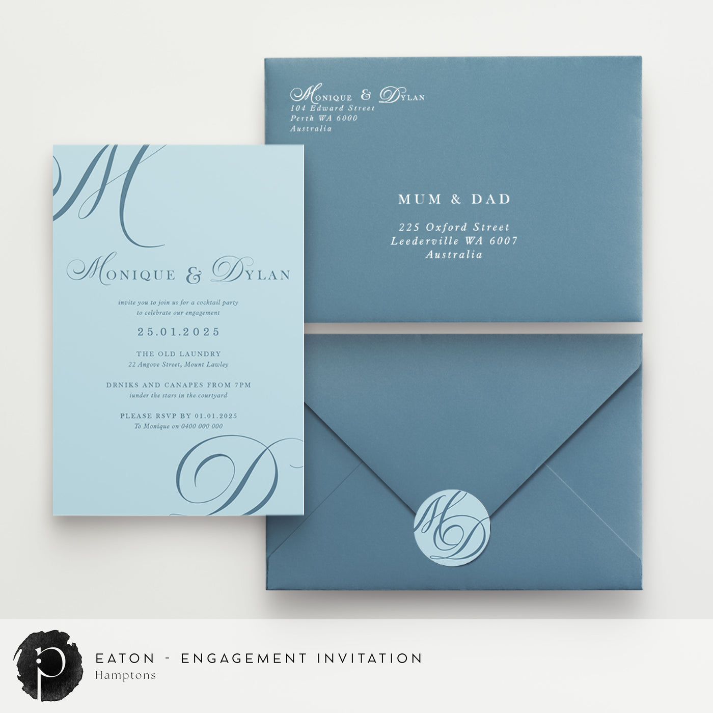 Eaton - Engagement Invitations