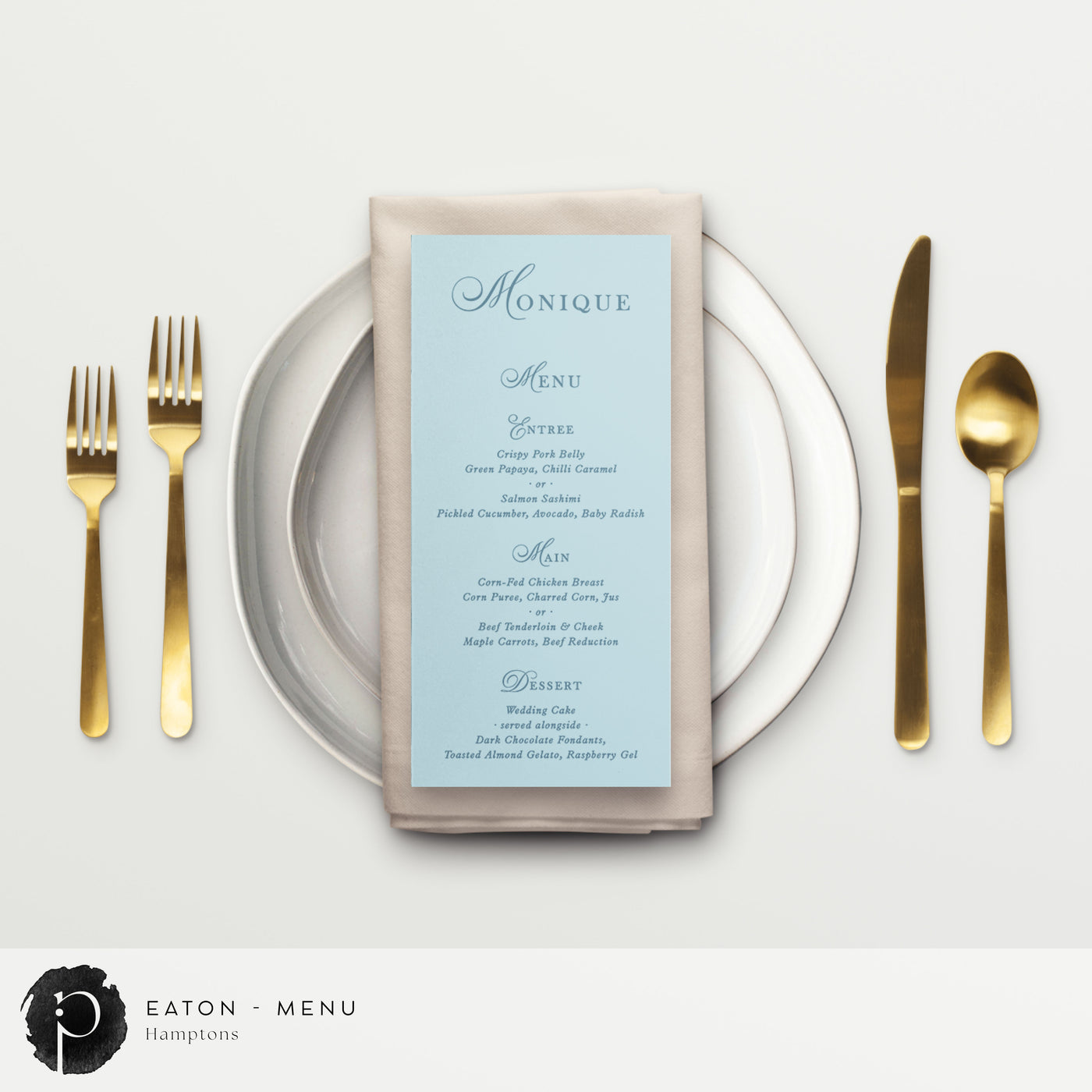 Eaton - Menu Card