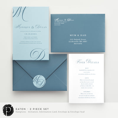 Eaton - Wedding Invitation & Information/Details Card Set