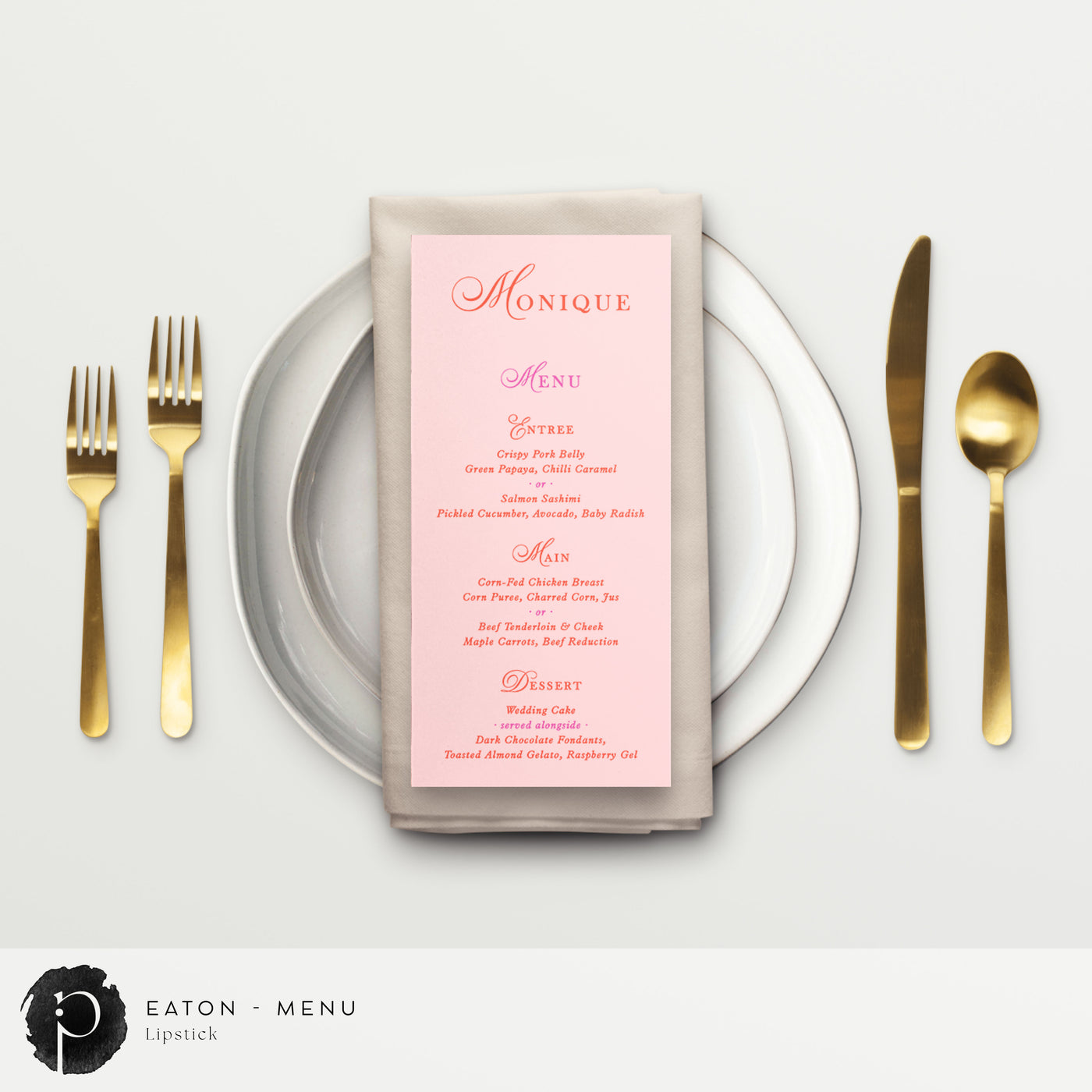 Eaton - Menu Card