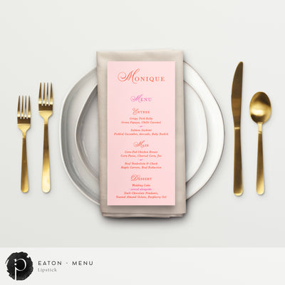 Eaton - Menu Card