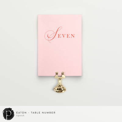 Eaton - Table Numbers