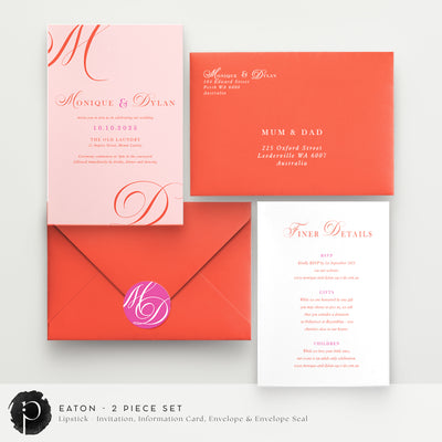Eaton - Wedding Invitation & Information/Details Card Set