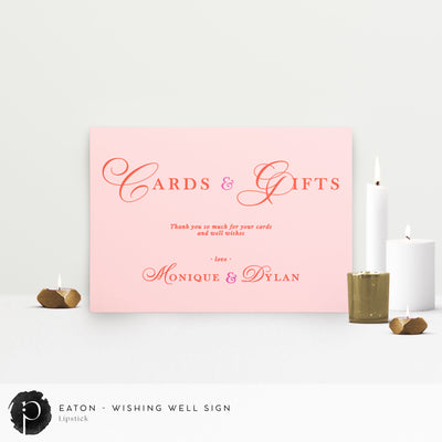 Eaton - Cards/Gifts/Presents/Wishing Well Table Sign