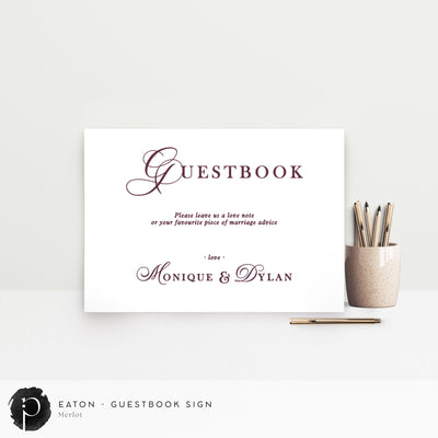 Eaton - Guestbook Sign