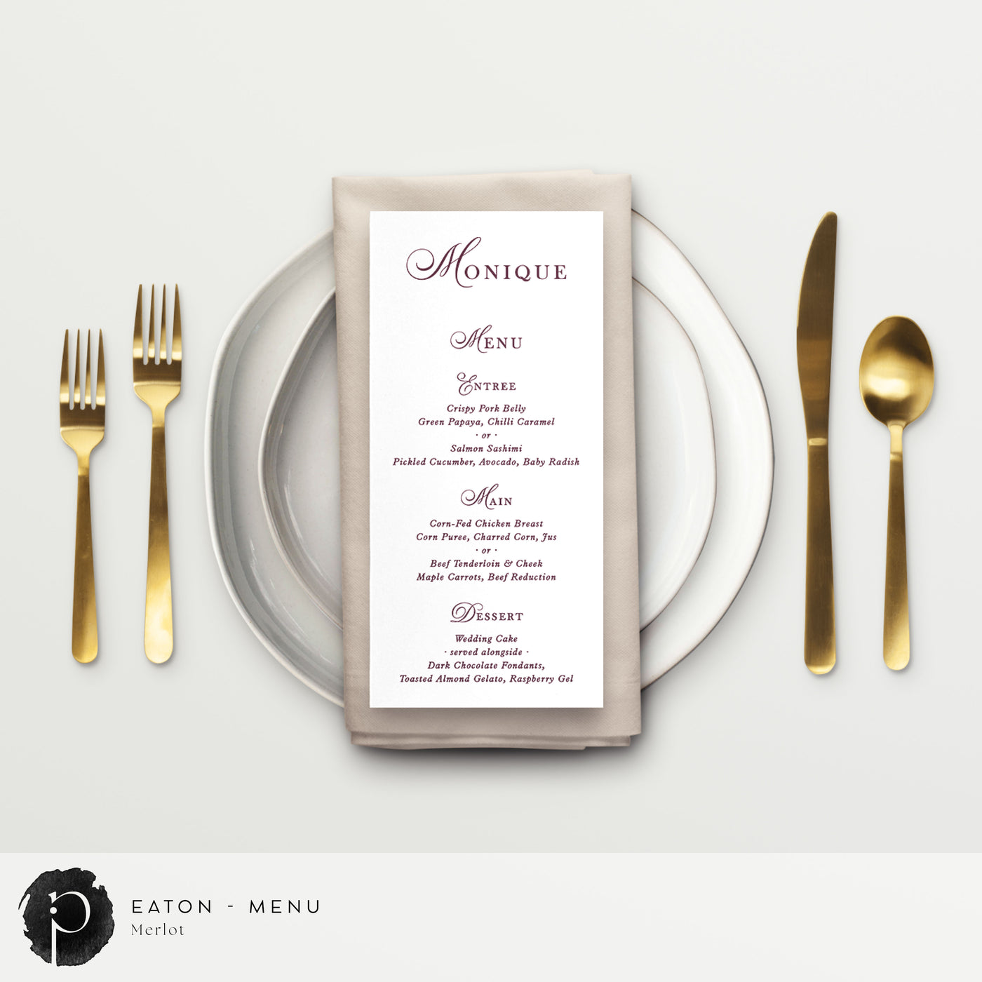 Eaton - Menu Card