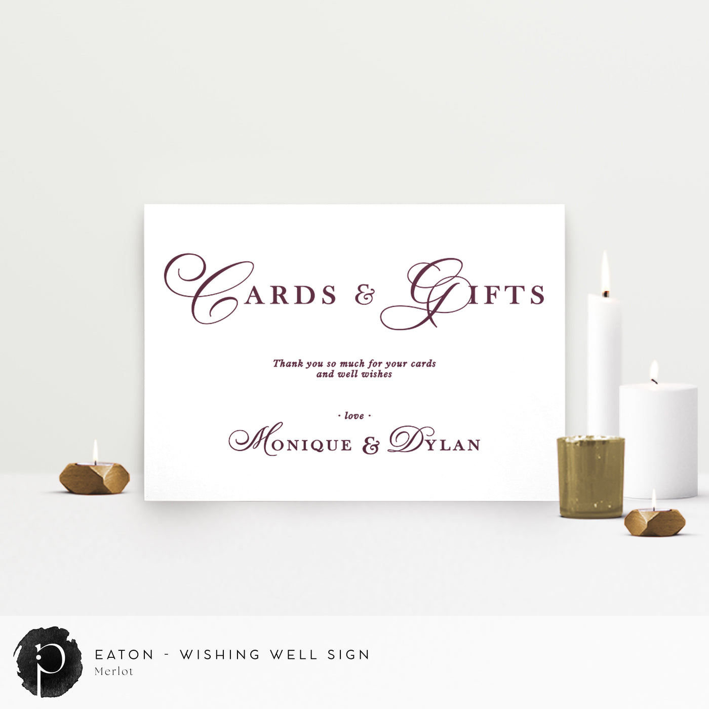 Eaton - Cards/Gifts/Presents/Wishing Well Table Sign