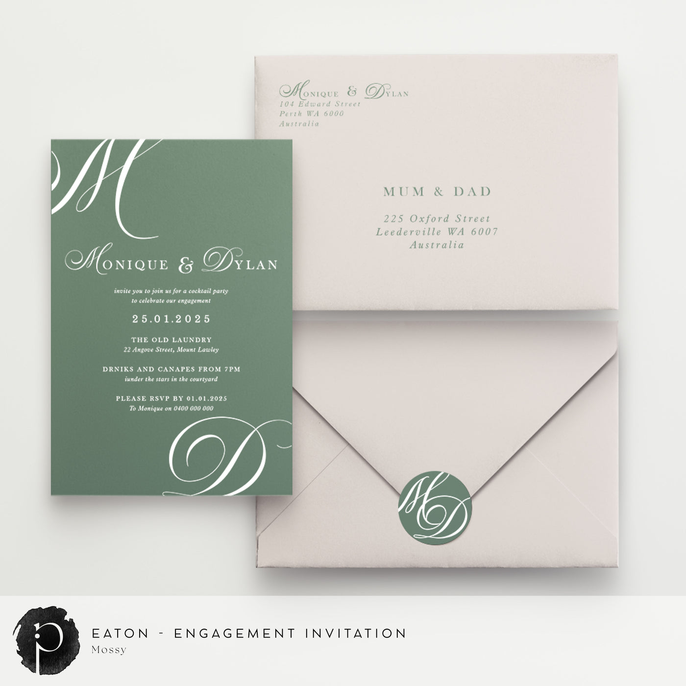 Eaton - Engagement Invitations