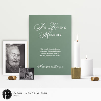 Eaton -  In Loving Memory Memorial Sign