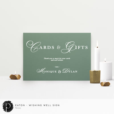 Eaton - Cards/Gifts/Presents/Wishing Well Table Sign
