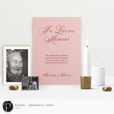 Eaton -  In Loving Memory Memorial Sign