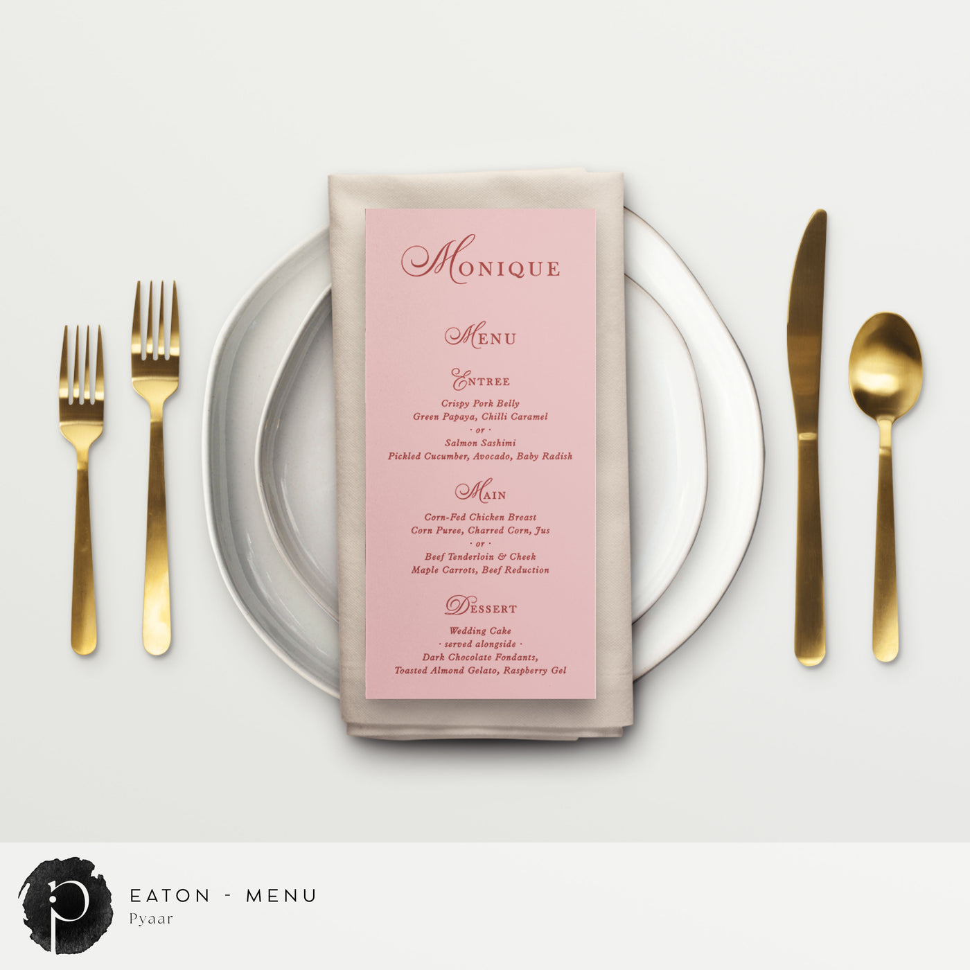 Eaton - Menu Card