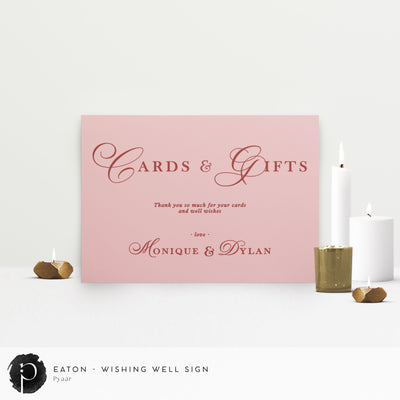 Eaton - Cards/Gifts/Presents/Wishing Well Table Sign