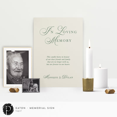 Eaton -  In Loving Memory Memorial Sign