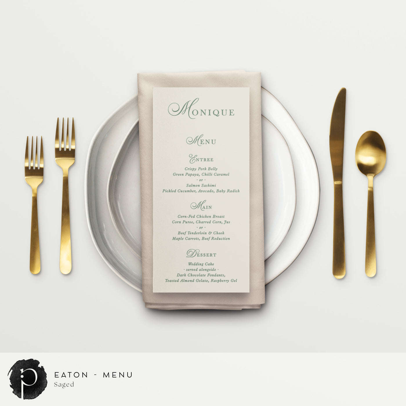 Eaton - Menu Card