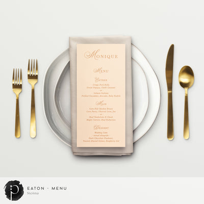Eaton - Menu Card