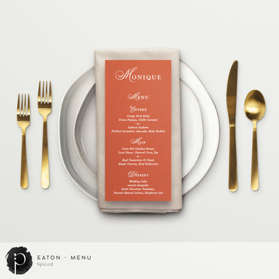 Eaton - Menu Card