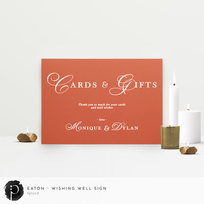 Eaton - Cards/Gifts/Presents/Wishing Well Table Sign
