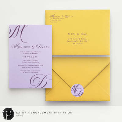 Eaton - Engagement Invitations