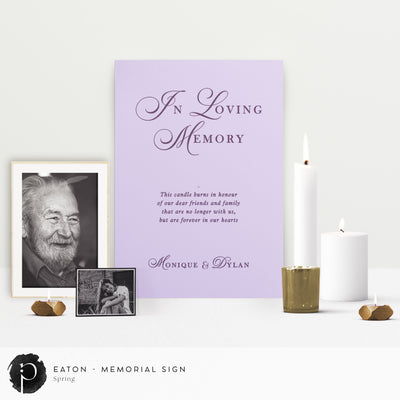 Eaton -  In Loving Memory Memorial Sign