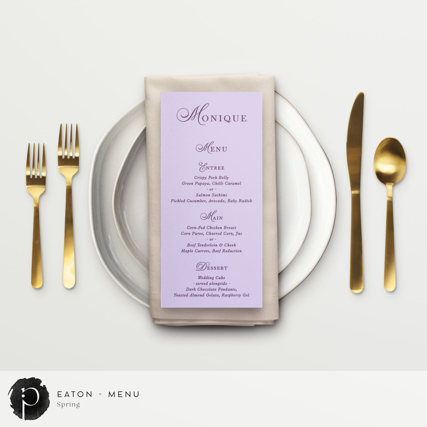 Eaton - Menu Card