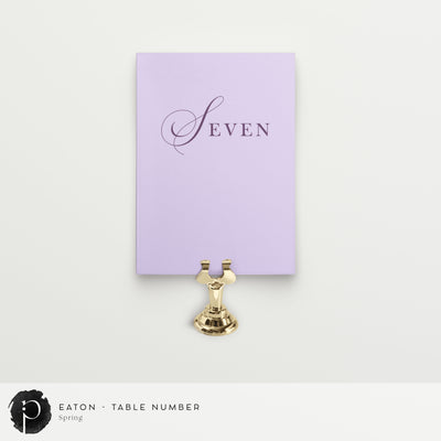 Eaton - Table Numbers