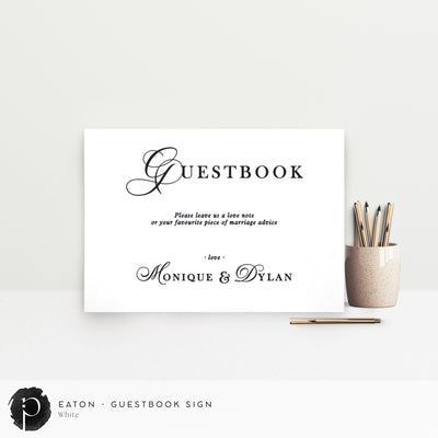 Eaton - Guestbook Sign